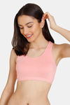 Zivame Girls Double Layered Non Wired Full Coverage Racerback Beginner Sports Bra (Pack of 2) - Multicolor — thumbnail 2